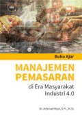 Buku Ajar Manajemen Pemasaran di Era Masyarakat Industri 4.0