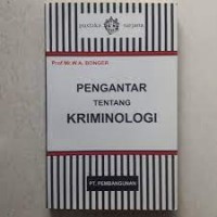 Pengatar Tentang Kriminologi