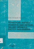 Perbedaan antara pemimpin dan aktivis dalam gerakan protes mahasiswa