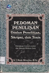 Pedoman penulisan usulan judul penelitian, skripsi, dan tesis