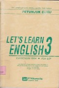 Petunjuk guru : let's learn english 3