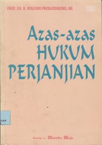 Azas-azas hukum perjanjian