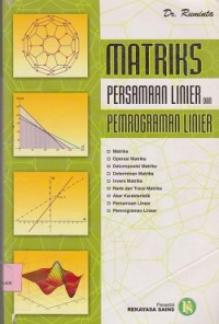 Matriks persamaan linier dan pemrograman linier