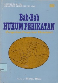 Bab-bab hukum perikatan (pengertian-pengertian elementer)