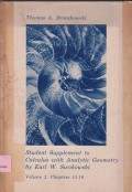 Student supplement to calculus with analytic geometry by Earl W. Swokowski