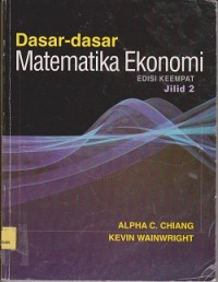 Dasar-dasar matematika ekonomi