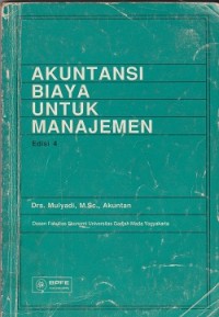 Akuntansi biaya untuk manajemen