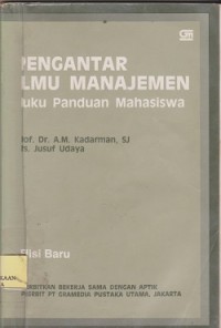 Pengantar ilmu manajemen