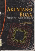 Akuntansi biaya : perencanaan dan pengendalian