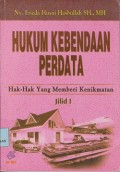 Hukum kebendaan perdata : hakhak yang memberi kenikmatan. Jil. 1