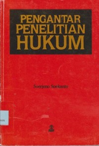 Pengantar penelitian hukum