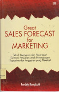 Great sales forecast for marketing