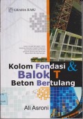 Kolom fondasi dan balok T beton bertulang