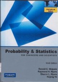 Probability & statistics for engineers and scientists