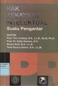 Hak kekayaan intelektual : suatu pengantar