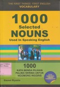 1000 Selected nouns used in speaking english : 1000 kata benda pilihan paling sering untuk ngomong inggris