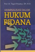 Kriminalisasi dalam hukum pidana