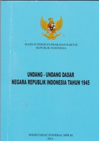 Undang-undang dasar negara republik Indonesia tahun 1945