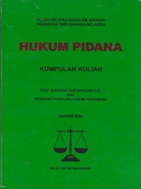 Hukum pidana kumpulan kuliah