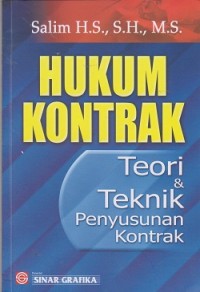 Hukum kontrak teori & teknik penyusunan kontrak