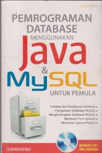 Pemrograman datebase menngunakan java & mysql untuk pemula