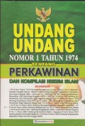 Undang-Undang nomor 1 tahun 1974 tentang perkawinan dan kompilasi hukum Islam