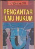 Pengantar ilmu hukum