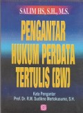 Pengantar hukum perdata tertulis (BW)