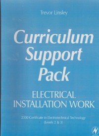 Curriculum support pack : elelctrical installation work