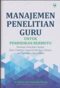 Manajemen penelitian guru : untuk pendidikan bermutu
**APBD