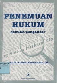 Penemuan hukum sebuah pengantar