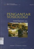 Materi pokok pengantar sosiologi; 1-9