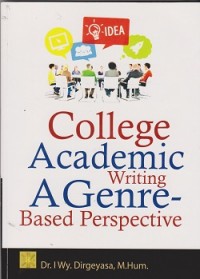 Image of College academic writing  : a genre-based perspective