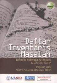 Image of Daftar Inventaris Masalah terhadap Beberapa Ketentuan dal RUU KUHP Diajukan Oleh Aliansi Nasional Reformasi KUHP