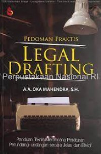 Image of Pedoman Praktis Legal Drafting