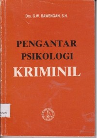 Image of Pengantar psikologi kriminil