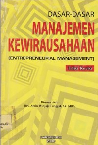 Image of Dasar-dasar manajemen kewirausahaan (entrepreneurial management)