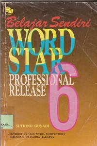 Image of Belajar sendiri wordstar professional release 6