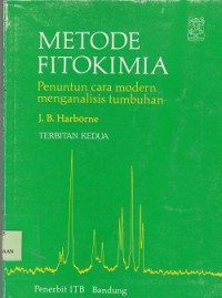 Image of Metode fitokimia : penuntun cara modern menganalisis tumbuhan