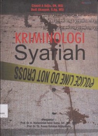 Image of Kriminologi syariah : kritik terhadap sistem rehabilitasi