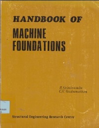 Image of Handbook of machine foundations