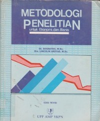 Image of Metodologi penelitian untuk ekonomi dan bisnis