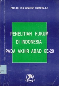Image of Penelitian hukum di Indonesia pada akhir abad ke20