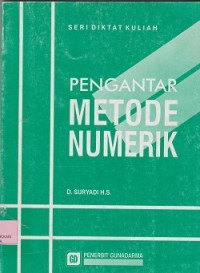 Image of Pengantar metode numerik