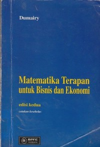 Image of Matematika terapan untuk bisnis dan ekonomi