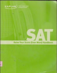 Image of SAT :raise your score (even more) handbook