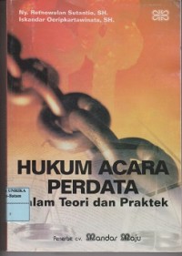 Image of Hukum acara perdata dalam teori dan praktek