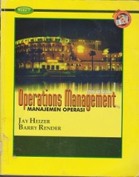 Image of Operations management : manajemen operasi