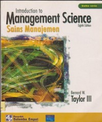 Image of Introduction to management science = sains manajemen