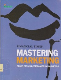 Image of Mastering marketing : complete mba companion in marketing